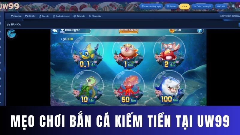 choi ban ca kiem tien uw99